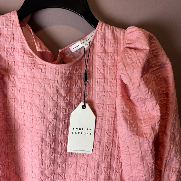 NWT English Factory Pink Dress XS - Picture 5 of 10